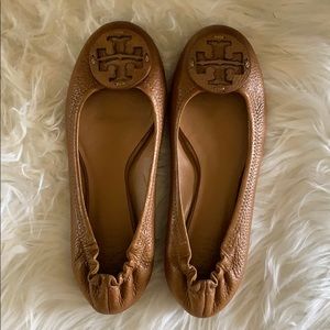 Tory Burch Minnie Travel Leather ballet flats